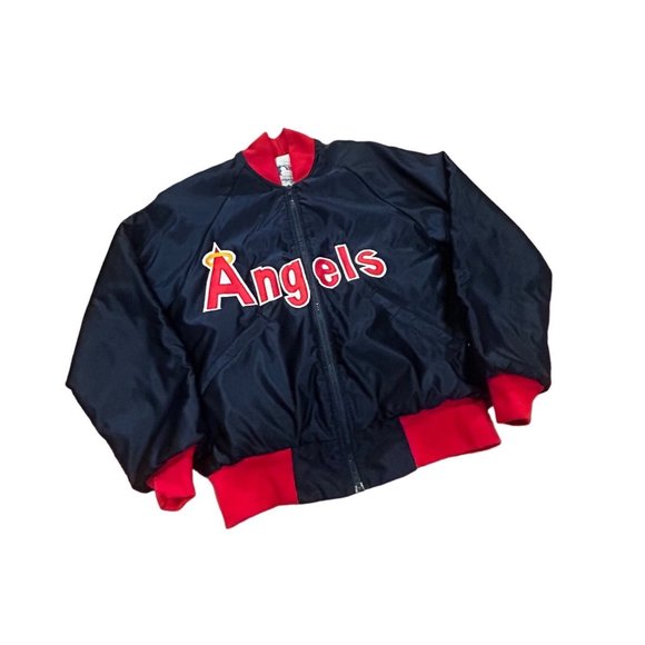Vintage 1980's Starter California Angels MLB Satin Bomber Jacket Men's Medium - Picture 3 of 7